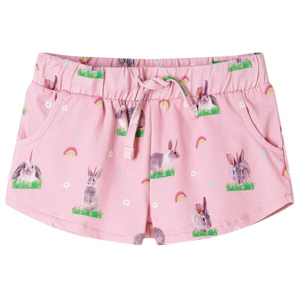 Short pour enfants avec cordon de serrage rose clair 104