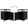 vidaXL Cabinet de chevet Ch&ecirc;ne noir 40 x 42 x 60cm Bois d'ing&eacute;nierie