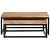 vidaXL Tables basses gigognes 2 pcs Bois d'acacia massif