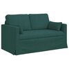 vidaXL Ensemble de Canap&eacute;s 2 pcs Vert fonc&eacute; 139 x 78 x 80 cm tissu