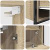 vidaXL Ensemble de mobilier de salle de bain avec &eacute;tag&egrave;re 5 pcs Beige