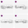 vidaXL Ensemble de canap&eacute;s d'ext&eacute;rieur 10 pcs Naturel