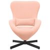 vidaXL Fauteuil &oelig;uf Rose 63 x 73 x 90 cm tissu