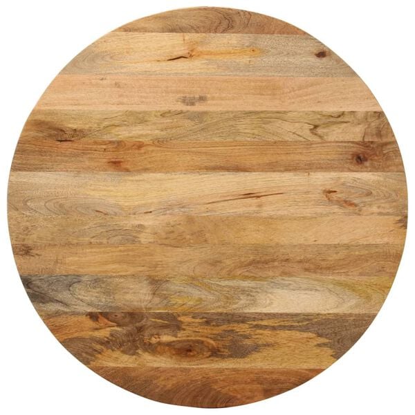 vidaXL Dessus de table &Oslash; 90x2,5 cm rond bois de manguier massif