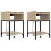 vidaXL Cabinet de chevet 2 pcs Chêne Sonoma 40 x 40 x 61 cm