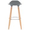 vidaXL Chaises de bar lot de 2 gris