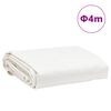 vidaXL B&acirc;che blanc &Oslash; 4 m 650 g/m&sup2;
