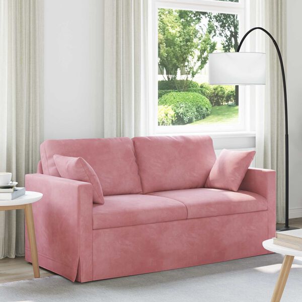 vidaXL Canap&eacute; Rose 158 x 78 x 80 cm Velours