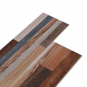 vidaXL Planches de Sol Autocollantes Multicolore 4,46 m&sup2; 32 pi&egrave;ces PVC