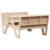 vidaXL Table de pique-nique pour enfants 88x122x58 cm bois massif pin
