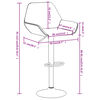 vidaXL Tabourets de bar lot de 2 noir velours