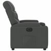 vidaXL Fauteuil inclinable &eacute;lectrique Gris fonc&eacute; Tissu