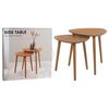 Home&Styling Ensemble de 2 tables d'appoint naturel
