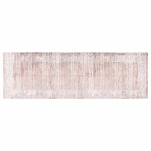 vidaXL Tapis lavable 80x300 cm Beige