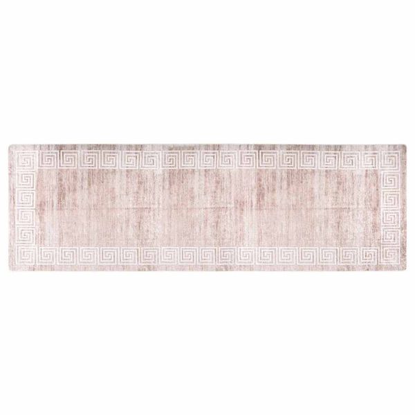 vidaXL Tapis lavable 80x300 cm Beige