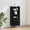 vidaXL Haut Armoire Ch&ecirc;ne noir 40 x 36 x 110 cm Bois d'ing&eacute;nierie
