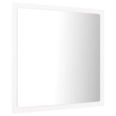 vidaXL Miroir à LED de salle de bain Blanc 40x8,5x37 cm Aggloméré