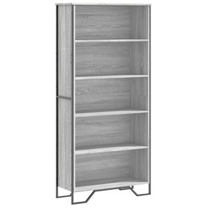 vidaXL Biblioth&egrave;que sonoma gris 80x31x169 cm bois d'ing&eacute;nierie