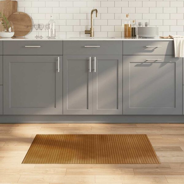 vidaXL Tapis rectangulaire marron 60x100 cm bambou