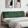 vidaXL Coussin de Dos Vert Jungle 180 x 50 cm Tissu en velours c&ocirc;tel&eacute;