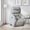 vidaXL Fauteuil inclinable Gris clair Tissu