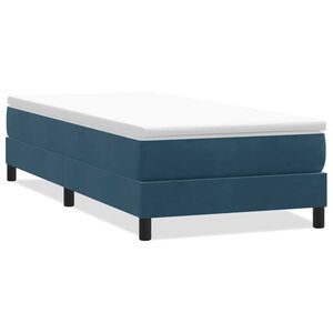 vidaXL Sommier &agrave; lattes de lit sans matelas bleu fonc&eacute; 80x220 cm