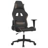 vidaXL Chaise de jeu Noir et taupe Tissu