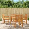 vidaXL Chaises de jardin 4 pc Naturel Bois d'Acacia Massif Empilable
