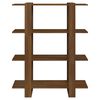 vidaXL Bibliothèque/Séparateur de pièce Chêne marron 100x30x123,5 cm