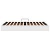 vidaXL Lit de Rangement avec matelas Blanc pur 120 x 190 cm Faux cuir