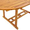 vidaXL Ensemble &agrave; manger de jardin 5pcs bois d'acacia solide textil&egrave;ne