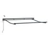 vidaXL Auvent r&eacute;tractable &eacute;lectrique Anthracite et blanc 3,5 x 2 m