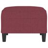 vidaXL Repose-pied Rouge bordeaux 70x55x41 cm Tissu