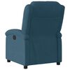 vidaXL Fauteuil inclinable &eacute;lectrique bleu velours