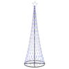 vidaXL Arbre de No&euml;l LED Bleu 302,5 cm M&eacute;tal