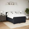 vidaXL Sommier &agrave; lattes de lit avec matelas Noir 140x190 cm Velours