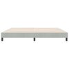 vidaXL Cadre de lit sans matelas gris clair 180x220 cm velours