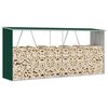 vidaXL Abri de stockage de bois Acier galvanis&eacute; 330x84x152 cm Vert