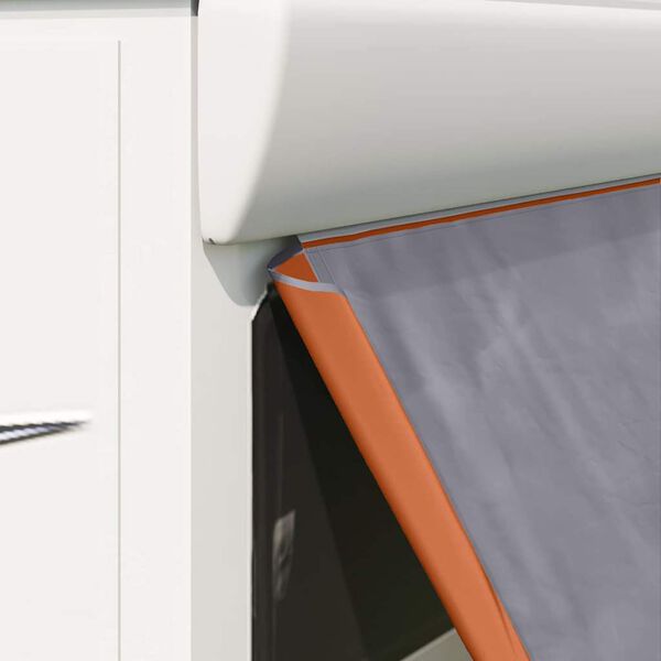 vidaXL Tente de hayon Gris et orange 190 x 150 x 185 cm taffetas