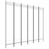 vidaXL Cloison de s&eacute;paration 6 panneaux Blanc 240x200 cm Tissu