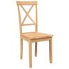 vidaXL Chaises &agrave; manger 2 pcs bois massif caoutchouc