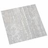 vidaXL Planches de sol Gris clair et blanc 5,11 m&sup2; 55 pi&egrave;ces PVC