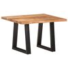 vidaXL Table basse avec bord naturel 60x60x40 cm Bois d'acacia massif