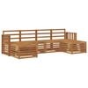 vidaXL Ensembles de canap&eacute;s 6 pcs Naturel Bois d'Acacia Massif