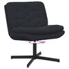 vidaXL Fauteuil relaxant pivotant Noir 63 x 75 x 76 cm Velours