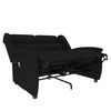 vidaXL Fauteuil de massage inclinable &agrave; 2 places noir tissu