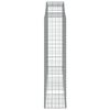 vidaXL Paniers &agrave; gabions arqu&eacute;s 30 pcs 300x50x200/220 cm Fer galvanis&eacute;