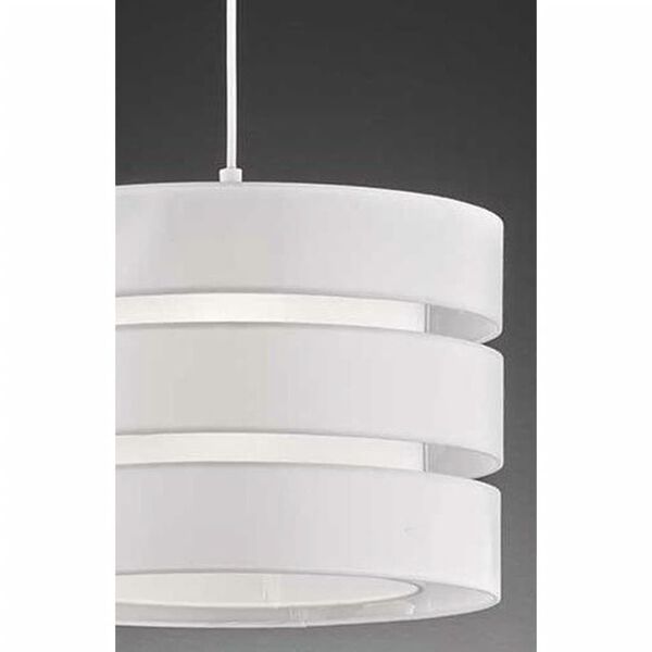 Wofi Lampe suspendue BELLE 42 W blanc tissu