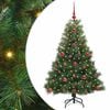 vidaXL Sapin de Noël artificiel avec 150 LED Vert 120 cm PE et PVC