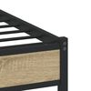 vidaXL Cadre de lit en métal sans matelas chêne sonoma 90x190 cm